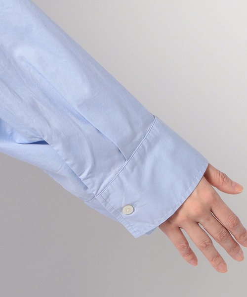 Grand PARK（グランドパーク）の「バックデザイン ギャザーシャツ（シャツ/ブラウス・レディース・カーキ/ホワイト/サックスブルー・FREE）」の14枚目の写真