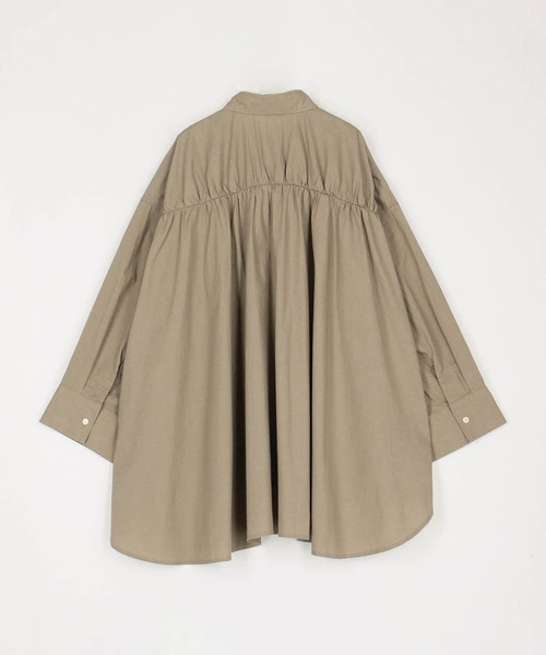 Grand PARK（グランドパーク）の「バックデザイン ギャザーシャツ（シャツ/ブラウス・レディース・カーキ/ホワイト/サックスブルー・FREE）」の22枚目の写真