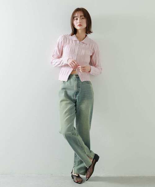 SENSE OF PLACE by URBAN RESEARCH（センスオブプレイスバイアーバンリサーチ）の「メッシュポインテッドシューズ（バレエシューズ・レディース・アイボリー/ブラック・SMALL/MEDIUM/LARGE）」の14枚目の写真