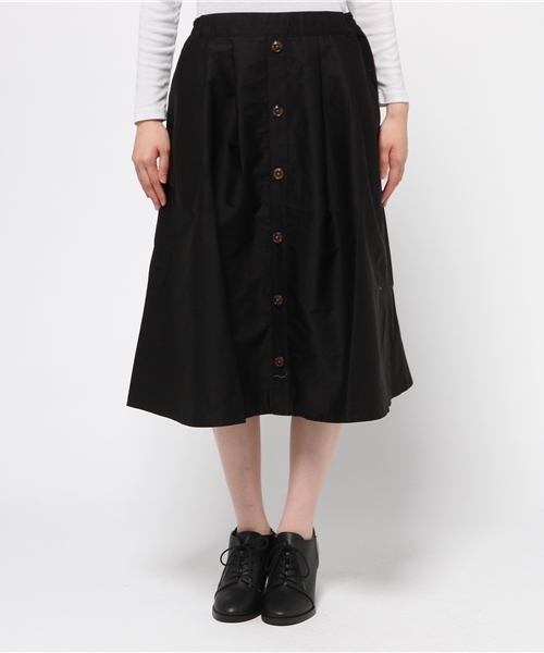 earth music&ecology（アースミュージックアンドエコロジー）の「フロントボタンミディスカート（スカート・レディース・ブラック/カーキ/ウッド/キャメル・FREE）」の20枚目の写真