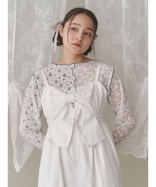 レースコンビメロウTOPS（Tシャツ/カットソー）｜merry jenny（メリー