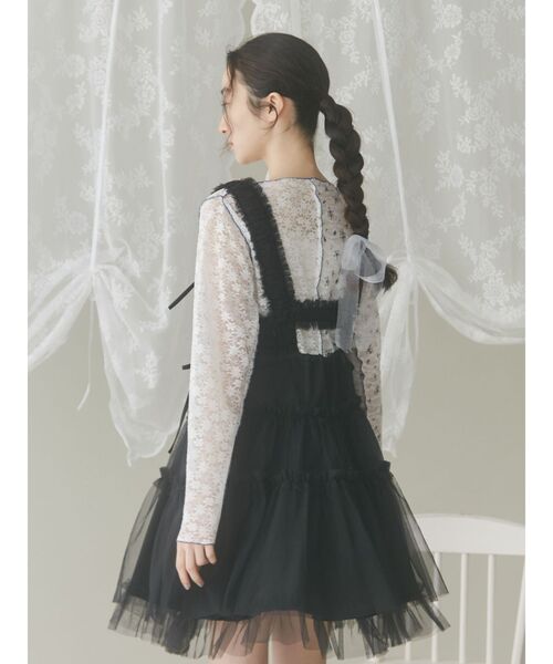 merry jenny(メリージェニー)の「レースコンビメロウTOPS(Tシャツ/カットソー・レディース・ピンク/アイボリー/オフホワイト・FREE)」の19枚目の写真