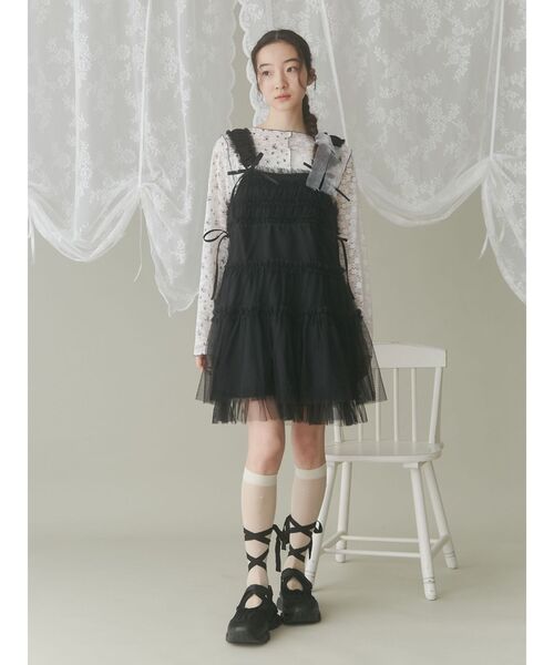 merry jenny(メリージェニー)の「レースコンビメロウTOPS(Tシャツ/カットソー・レディース・ピンク/アイボリー/オフホワイト・FREE)」の18枚目の写真