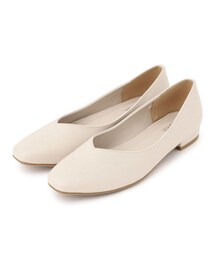 かかとやわらかローヒールパンプス