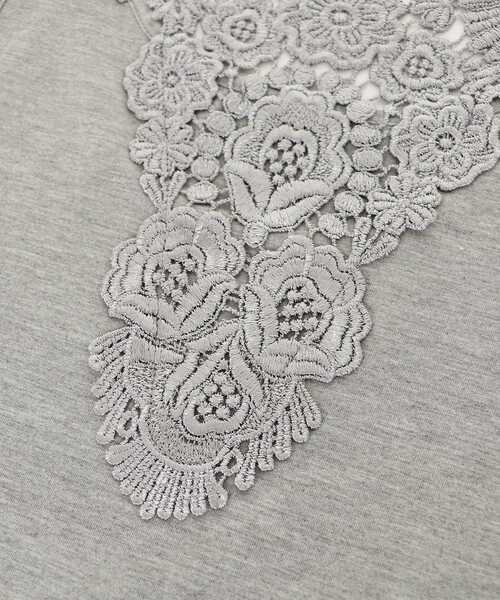 le.coeur blanc（ルクールブラン）の「バックモチーフレースタンク（タンクトップ・レディース・オフホワイト/ブラック/グレー・38）」の16枚目の写真