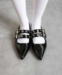 Fabby fabby | ダブルベルトバックストラップパンプス(パンプス)