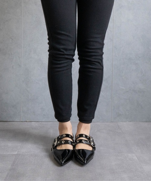 Fabby fabby(ファビィーファビィー)の「ダブルベルトバックストラップパンプス(パンプス・レディース・ブラック/シルバー/ベージュ/レッド・LARGE/MEDIUM/SMALL)」の10枚目の写真