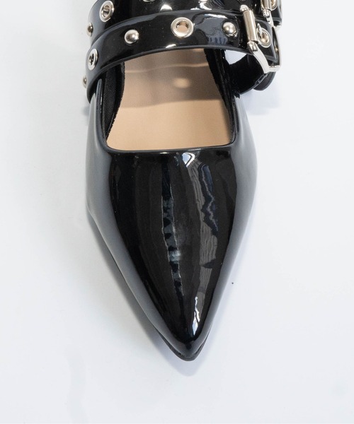 Fabby fabby(ファビィーファビィー)の「ダブルベルトバックストラップパンプス(パンプス・レディース・ブラック/シルバー/ベージュ/レッド・LARGE/MEDIUM/SMALL)」の17枚目の写真