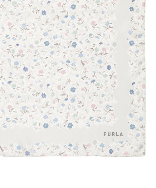 FURLA(フルラ)の「スカーフ FURLA シルクツイルプリント 58*58(バンダナ/スカーフ・レディース・ライトグレー/ブルー系その他/ベビーピンク/ライトイエロー・FREE)」の8枚目の写真