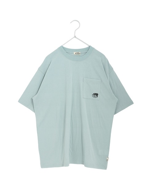 MAKE YOUR DAY(メイクユアデイ)の「ばあちゃん刺繍半袖Tシャツ■大人サイズ(Tシャツ/カットソー・レディース・オフホワイト/ミント・M)」の3枚目の写真