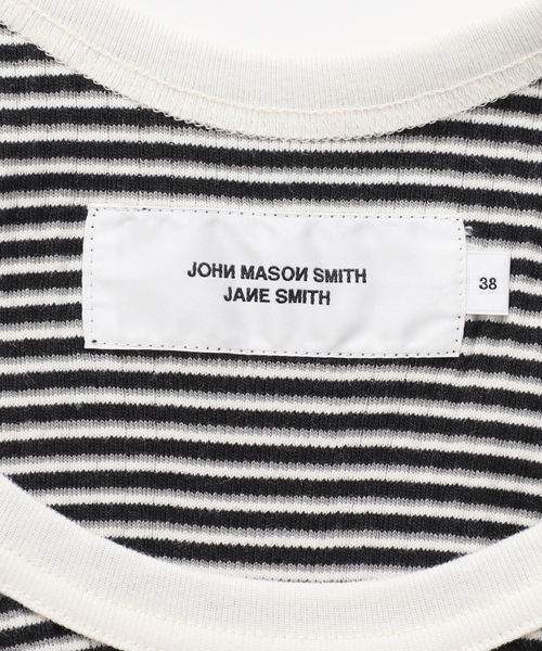 JANE SMITH / JOHN SMITH（ジェーンスミスジョンスミス）の「【JANE SMITH/ジェーンスミス】COTTON RANDOM BORDER RIB UP D：タンクトップ（タンクトップ・レディース・ブラック系その他・38）」の16枚目の写真
