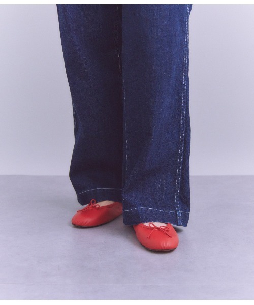 SIPULI（シプリ）の「Organic Cotton Denim ベイカーパンツ（その他パンツ・レディース・ホワイト/ネイビー・2/3/1）」の10枚目の写真