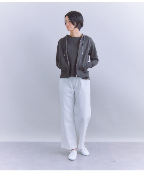 SIPULI（シプリ）の「Organic Cotton Denim ベイカーパンツ（その他パンツ・レディース・ホワイト/ネイビー・2/3/1）」の19枚目の写真