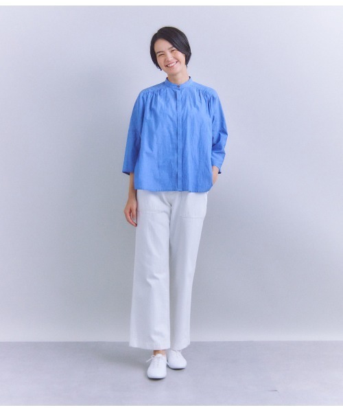 SIPULI（シプリ）の「Organic Cotton Denim ベイカーパンツ（その他パンツ・レディース・ホワイト/ネイビー・2/3/1）」の21枚目の写真