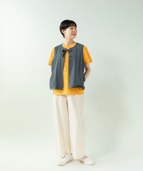 PAR ICI（パーリッシィ）の「BOOK store プリントTシャツ（Tシャツ/カットソー・レディース・イエロー/ネイビー/ホワイト・FREE）」の20枚目の写真