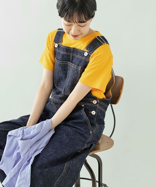 PAR ICI（パーリッシィ）の「BOOK store プリントTシャツ（Tシャツ/カットソー・レディース・イエロー/ネイビー/ホワイト・FREE）」の17枚目の写真