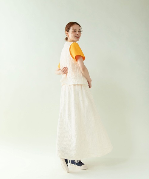 PAR ICI（パーリッシィ）の「BOOK store プリントTシャツ（Tシャツ/カットソー・レディース・イエロー/ネイビー/ホワイト・FREE）」の15枚目の写真