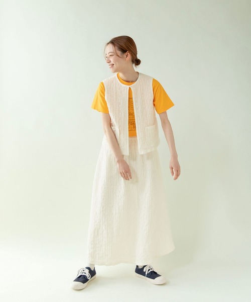 PAR ICI（パーリッシィ）の「BOOK store プリントTシャツ（Tシャツ/カットソー・レディース・イエロー/ネイビー/ホワイト・FREE）」の14枚目の写真