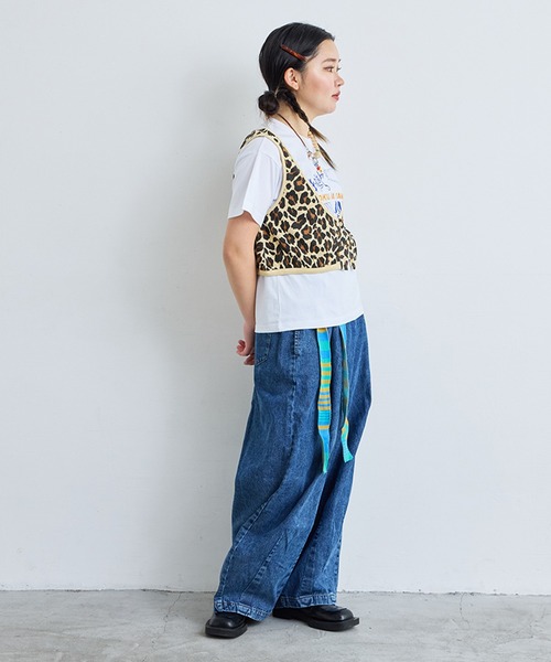 MARKEY'S（マーキーズ）の「総柄ワッフルショートタンクトップ/おとな（タンクトップ・レディース・ブラック/ライトグリーン/ピンク/ブラウン・160cm）」の8枚目の写真