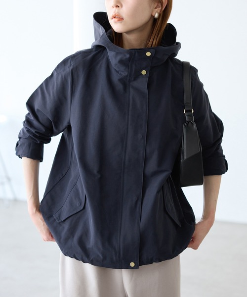 ROPE' PICNIC（ロペピクニック）の「ベーシックマウンテンパーカー スプリングコート/撥水（マウンテンパーカー・レディース・オフホワイト/ベージュ/グリーン系その他2/ネイビー・38/40）」の4枚目の写真