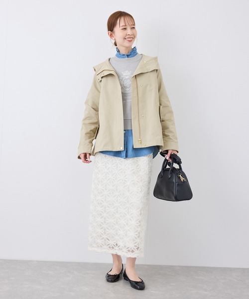 ROPE' PICNIC（ロペピクニック）の「ベーシックマウンテンパーカー スプリングコート/撥水（マウンテンパーカー・レディース・オフホワイト/ベージュ/グリーン系その他2/ネイビー・38/40）」の6枚目の写真