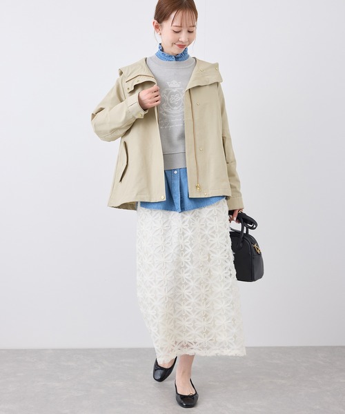 ROPE' PICNIC（ロペピクニック）の「ベーシックマウンテンパーカー スプリングコート/撥水（マウンテンパーカー・レディース・オフホワイト/ベージュ/グリーン系その他2/ネイビー・38/40）」の7枚目の写真