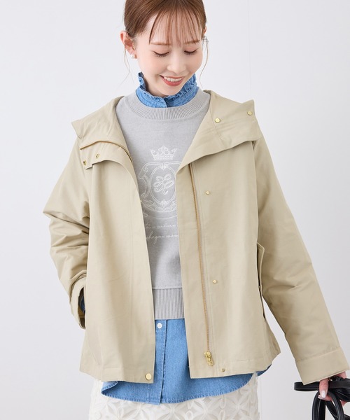 ROPE' PICNIC（ロペピクニック）の「ベーシックマウンテンパーカー スプリングコート/撥水（マウンテンパーカー・レディース・オフホワイト/ベージュ/グリーン系その他2/ネイビー・38/40）」の10枚目の写真