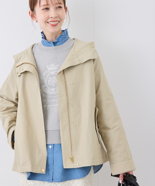 ROPE' PICNIC（ロペピクニック）の「ベーシックマウンテンパーカー スプリングコート/撥水（マウンテンパーカー・レディース・オフホワイト/ベージュ/グリーン系その他2/ネイビー・38/40）」の11枚目の写真