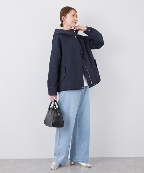 ROPE' PICNIC（ロペピクニック）の「ベーシックマウンテンパーカー スプリングコート/撥水（マウンテンパーカー・レディース・オフホワイト/ベージュ/グリーン系その他2/ネイビー・38/40）」の18枚目の写真