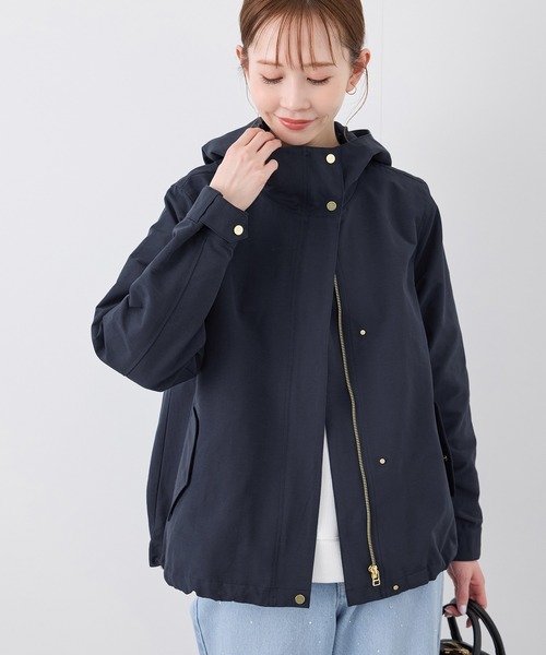 ROPE' PICNIC（ロペピクニック）の「ベーシックマウンテンパーカー スプリングコート/撥水（マウンテンパーカー・レディース・オフホワイト/ベージュ/グリーン系その他2/ネイビー・38/40）」の19枚目の写真