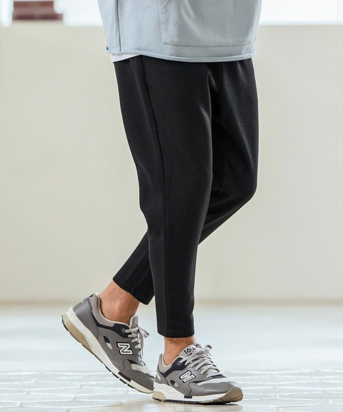 Magine（マージン）の「mp13235- Waffle Fabric Tapered Pants テーパードパンツ（その他パンツ・メンズ・チャコールグレー/ブラック/ライトベージュ・44/46/48）」の5枚目の写真