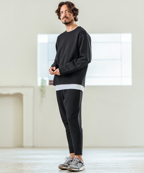 Magine（マージン）の「mp13235- Waffle Fabric Tapered Pants テーパードパンツ（その他パンツ・メンズ・チャコールグレー/ブラック/ライトベージュ・44/46/48）」の7枚目の写真