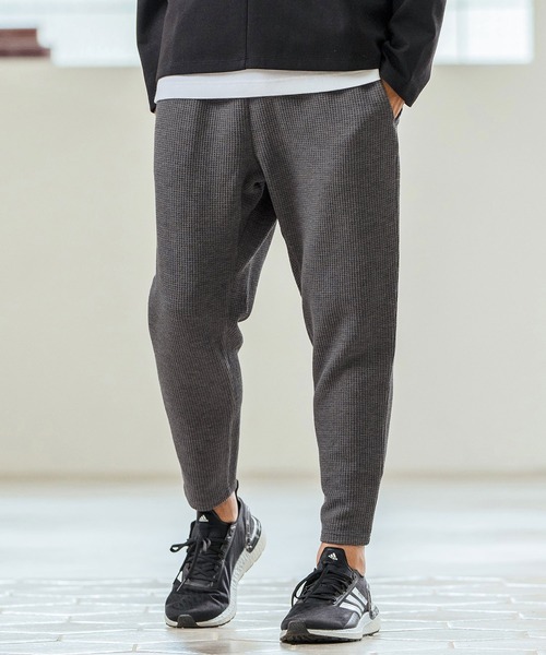 Magine（マージン）の「mp13235- Waffle Fabric Tapered Pants テーパードパンツ（その他パンツ・メンズ・チャコールグレー/ブラック/ライトベージュ・44/46/48）」の11枚目の写真