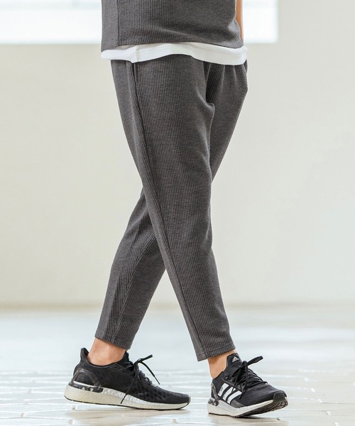 Magine（マージン）の「mp13235- Waffle Fabric Tapered Pants テーパードパンツ（その他パンツ・メンズ・チャコールグレー/ブラック/ライトベージュ・44/46/48）」の13枚目の写真