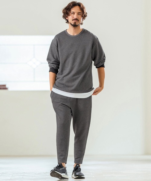Magine（マージン）の「mp13235- Waffle Fabric Tapered Pants テーパードパンツ（その他パンツ・メンズ・チャコールグレー/ブラック/ライトベージュ・44/46/48）」の14枚目の写真