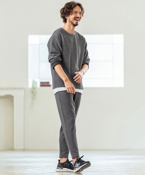 Magine（マージン）の「mp13235- Waffle Fabric Tapered Pants テーパードパンツ（その他パンツ・メンズ・チャコールグレー/ブラック/ライトベージュ・44/46/48）」の15枚目の写真