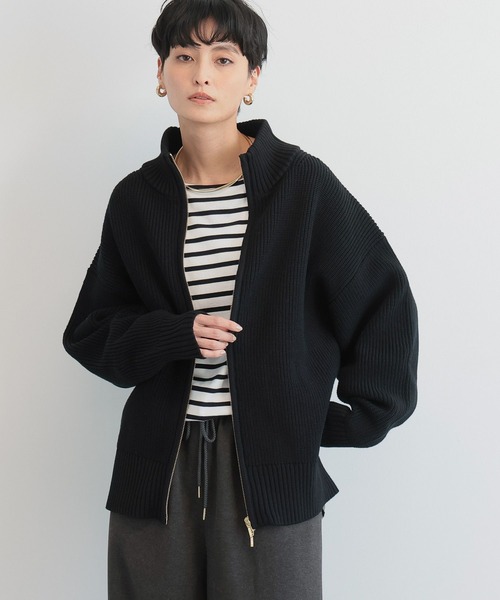 新品　バンヤードストーム 畔編みZIPブルゾン＜ハンドウォッシャブル＞ BARNYARDSTORM（バンヤードストーム）の「BARNYARDSTORM / 畔編みZIP