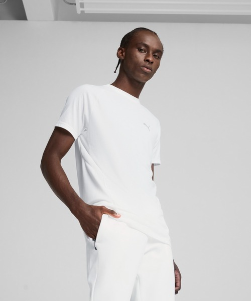 PUMA（プーマ）の「PUMA プーマ メンズ エヴォストライプ 半袖 Tシャツ（Tシャツ/カットソー・メンズ・ホワイト/ブラック・XX-LARGE/X-LARGE/SMALL/MEDIUM/LARGE）」の2枚目の写真