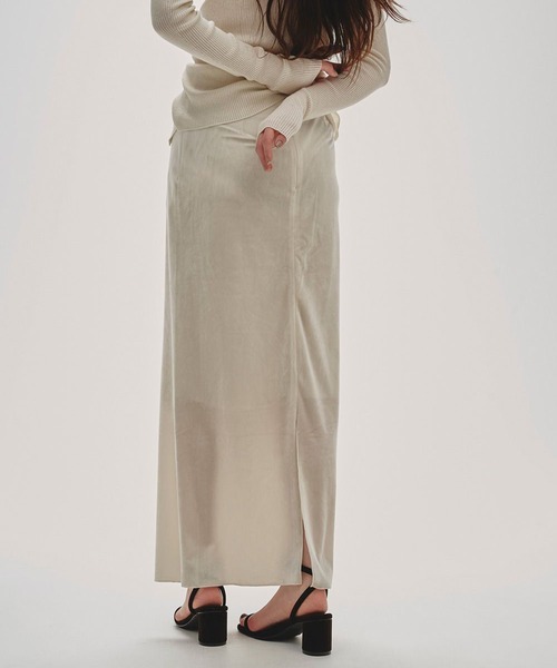 TODAYFUL/トゥデイフル】Pencil Velour Skirt/ペンシルベロアスカート