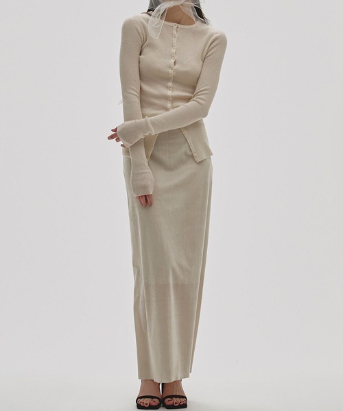 TODAYFUL/トゥデイフル】Pencil Velour Skirt/ペンシルベロアスカート