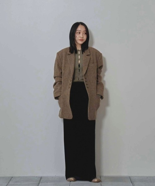 TODAYFUL/トゥデイフル】Pencil Velour Skirt/ペンシルベロアスカート