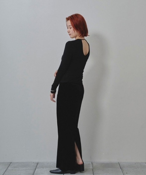 TODAYFUL/トゥデイフル】Pencil Velour Skirt/ペンシルベロアスカート