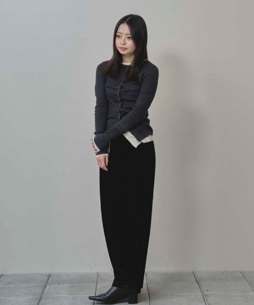 TODAYFUL/トゥデイフル】Pencil Velour Skirt/ペンシルベロアスカート