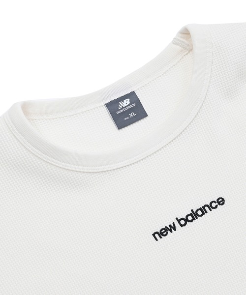 NEW BALANCE（ニューバランス）の「ワッフルロングスリーブTシャツ（Tシャツ/カットソー・メンズ・ライトベージュ/オフホワイト/ブラック・LARGE/MEDIUM/XX-LARGE/X-LARGE/SMALL）」の8枚目の写真