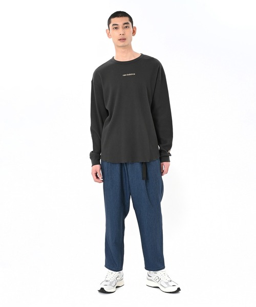 NEW BALANCE（ニューバランス）の「ワッフルロングスリーブTシャツ（Tシャツ/カットソー・メンズ・ライトベージュ/オフホワイト/ブラック・LARGE/MEDIUM/XX-LARGE/X-LARGE/SMALL）」の18枚目の写真