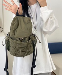 LYEON | シャーリングバックパック/ドローストリングリュック/ナイロンナップサック(バックパック/リュック)