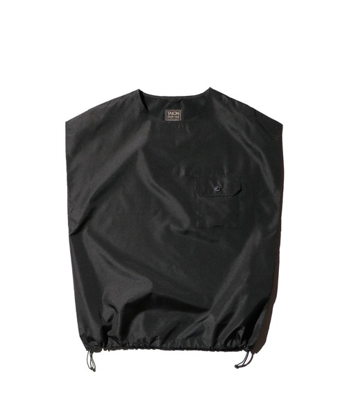 TAION(タイオン)の「TAION / タイオン NON DOWN MILITARY RIPSTOP NO SLEEVE TEE (TAION-CS01NDML-1) ノンダウンミリタリー ノースリーブTシャツ(Tシャツ/カットソー・メンズ・ブラック/オフホワイト/オリーブ/その他1/ダークネイビー・MEDIUM/LARGE/X-LARGE)」の18枚目の写真