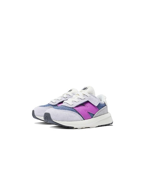 Kinetics(キネティクス)の「New Balance 370(ニューバランス NW370)(スニーカー・キッズ・パープル系/グリーン系・14.0cm/15.0cm/16.0cm)」の2枚目の写真