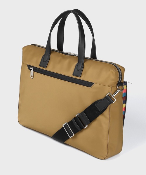 Paul Smith（ポールスミス）の「ナイロンブライトストライプトリム ブリーフケース【553413 N452F】（ビジネスバッグ・メンズ・ブラック/ブラウン・FREE）」の15枚目の写真