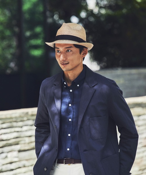 田中帽子店(タナカボウシテン)の「日本製 細麦中折れハット シモン Simone(ハット・メンズ・ナチュラル・LL/M)」の7枚目の写真